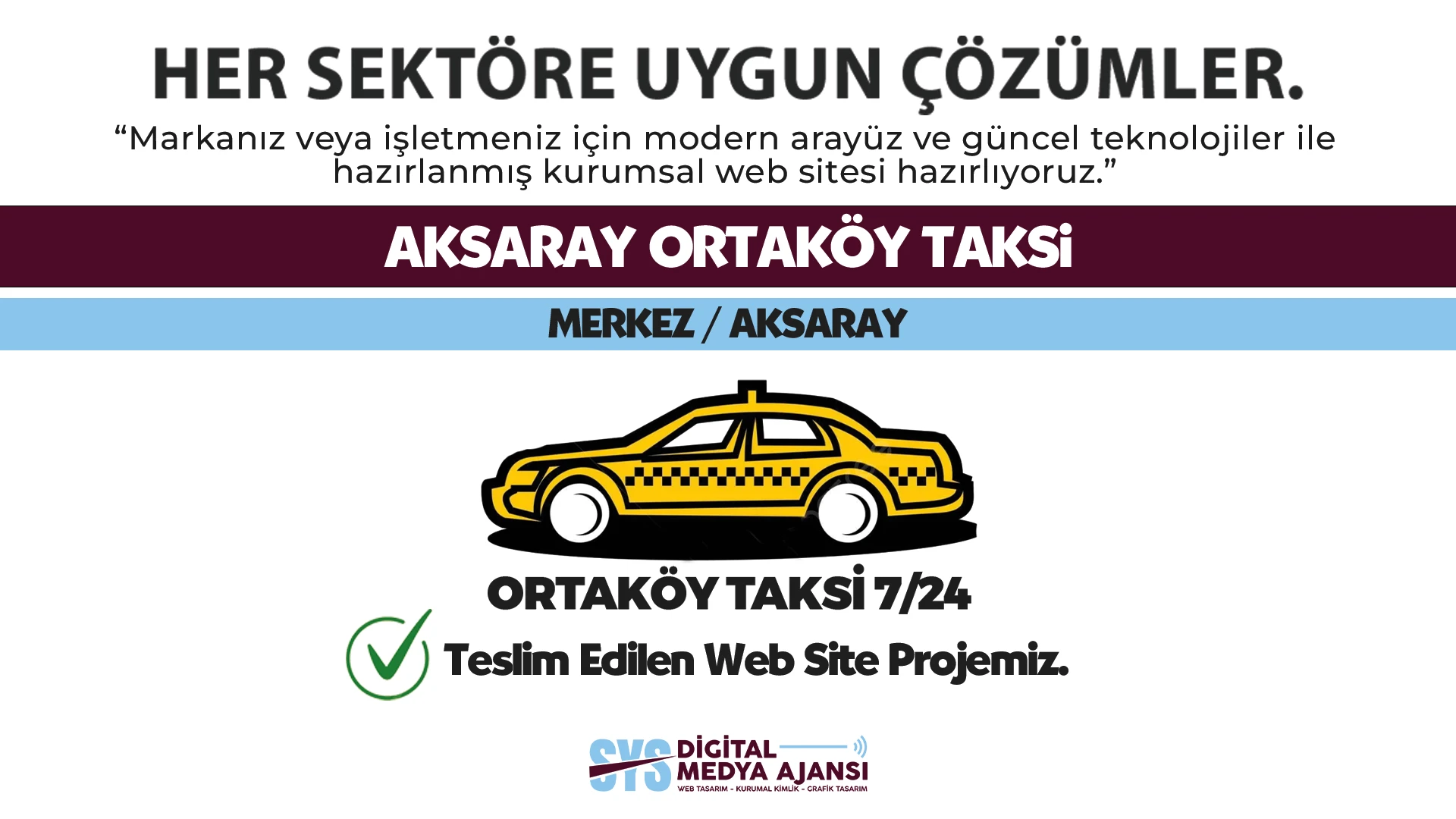 Aksaray Ortaköy Taksi