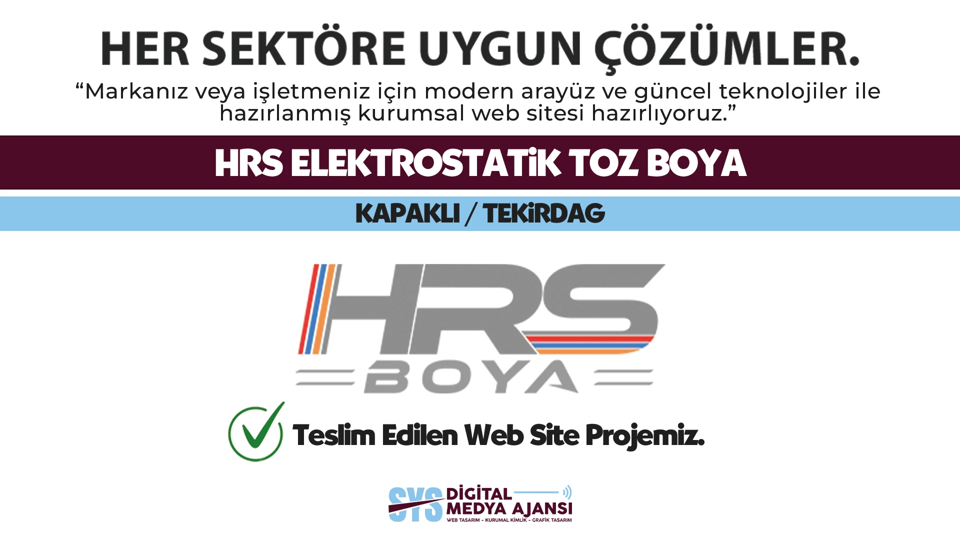 Hrs Elektrostatik Toz Boya