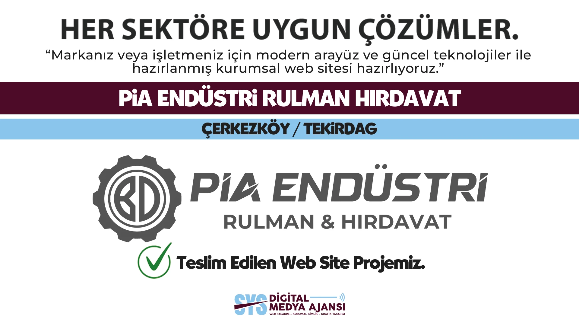 Pia Endüstri Rulman Hırdavat
