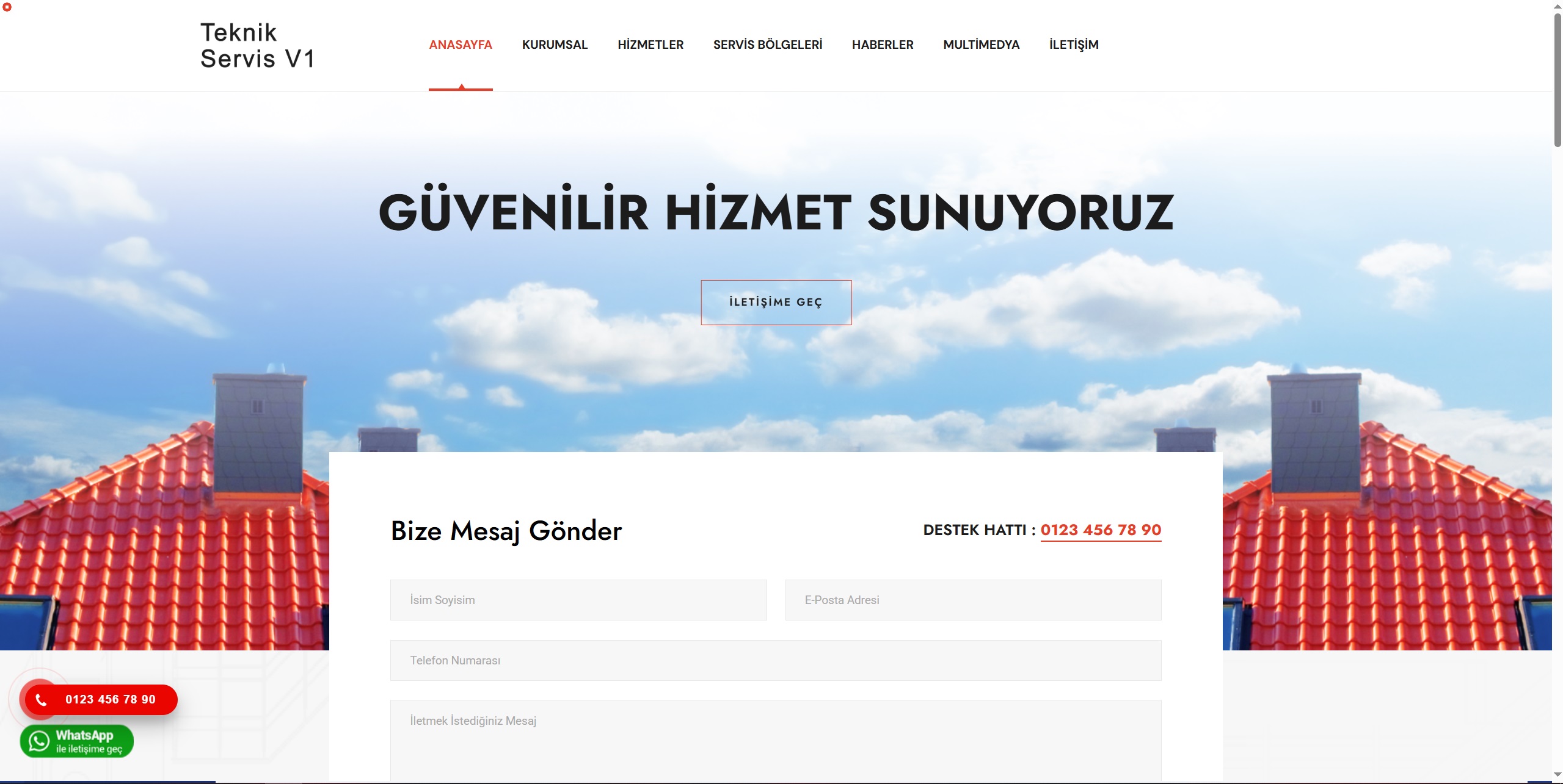 Çatı Tadilat ve Tamirat V1  Site Slogan