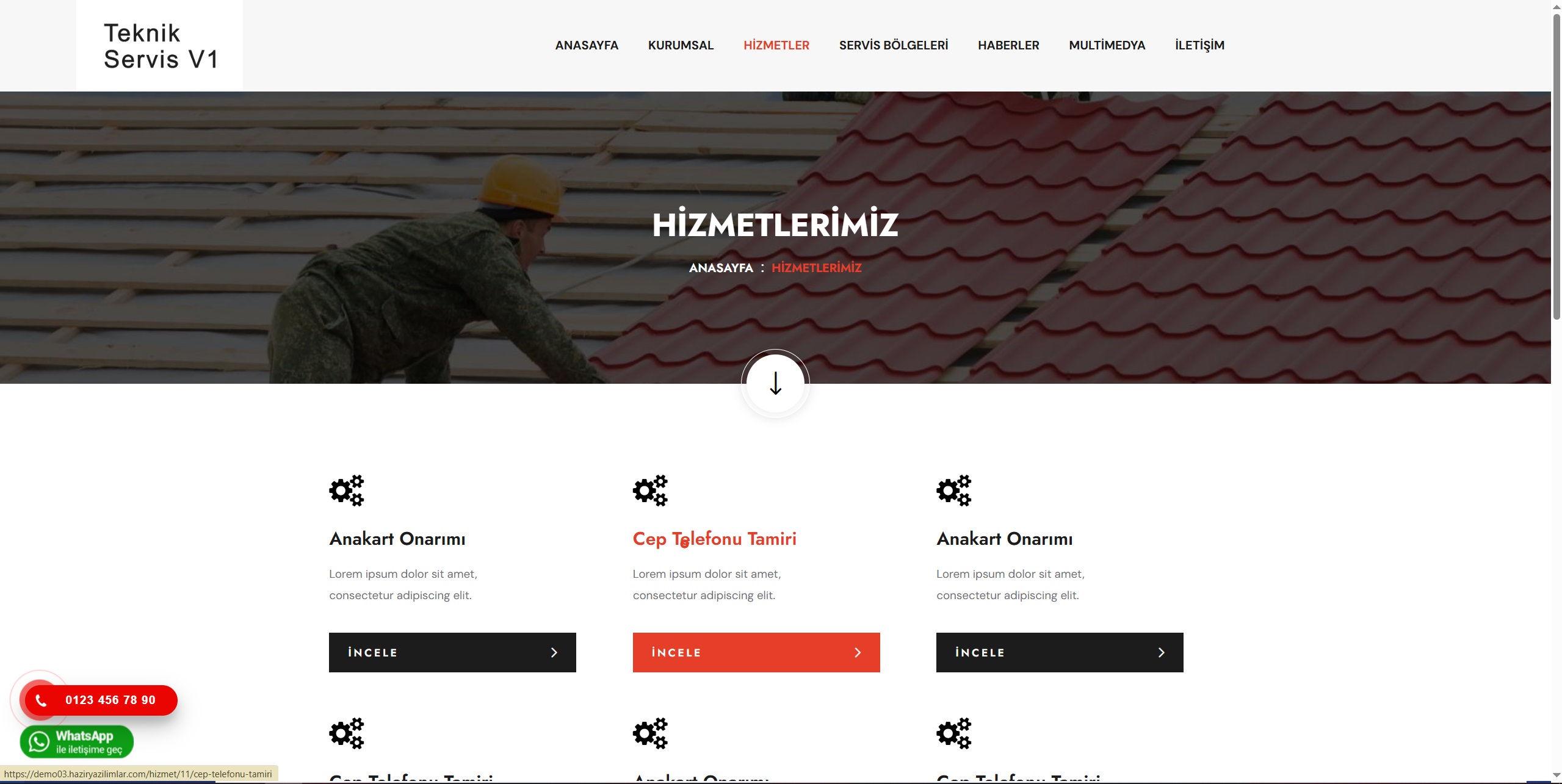 Çatı Tadilat ve Tamirat V1  Site Slogan